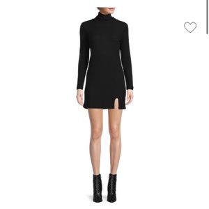 Ribbed Turtleneck Bodycon Dress